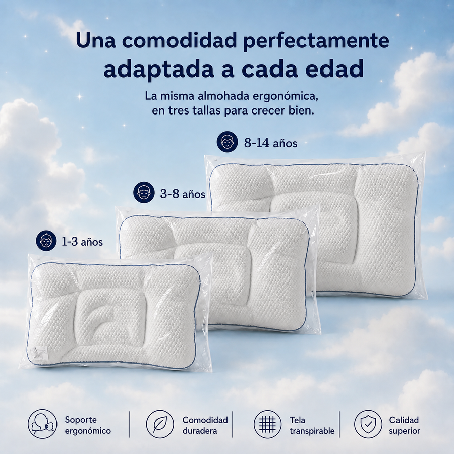 Tres tallas de 1 a 14 años